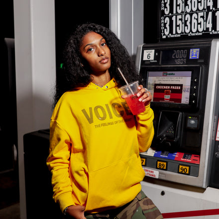 Voice Rhinestone Hoodie